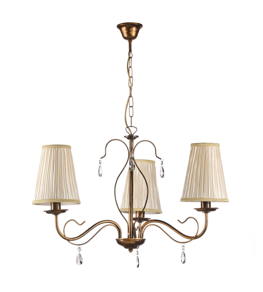 LAMPADARIO 3 LUCI ONLI "DELIA" BRONZO E14